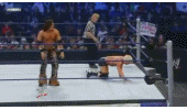 Flying Chuck Kick on Ziggler